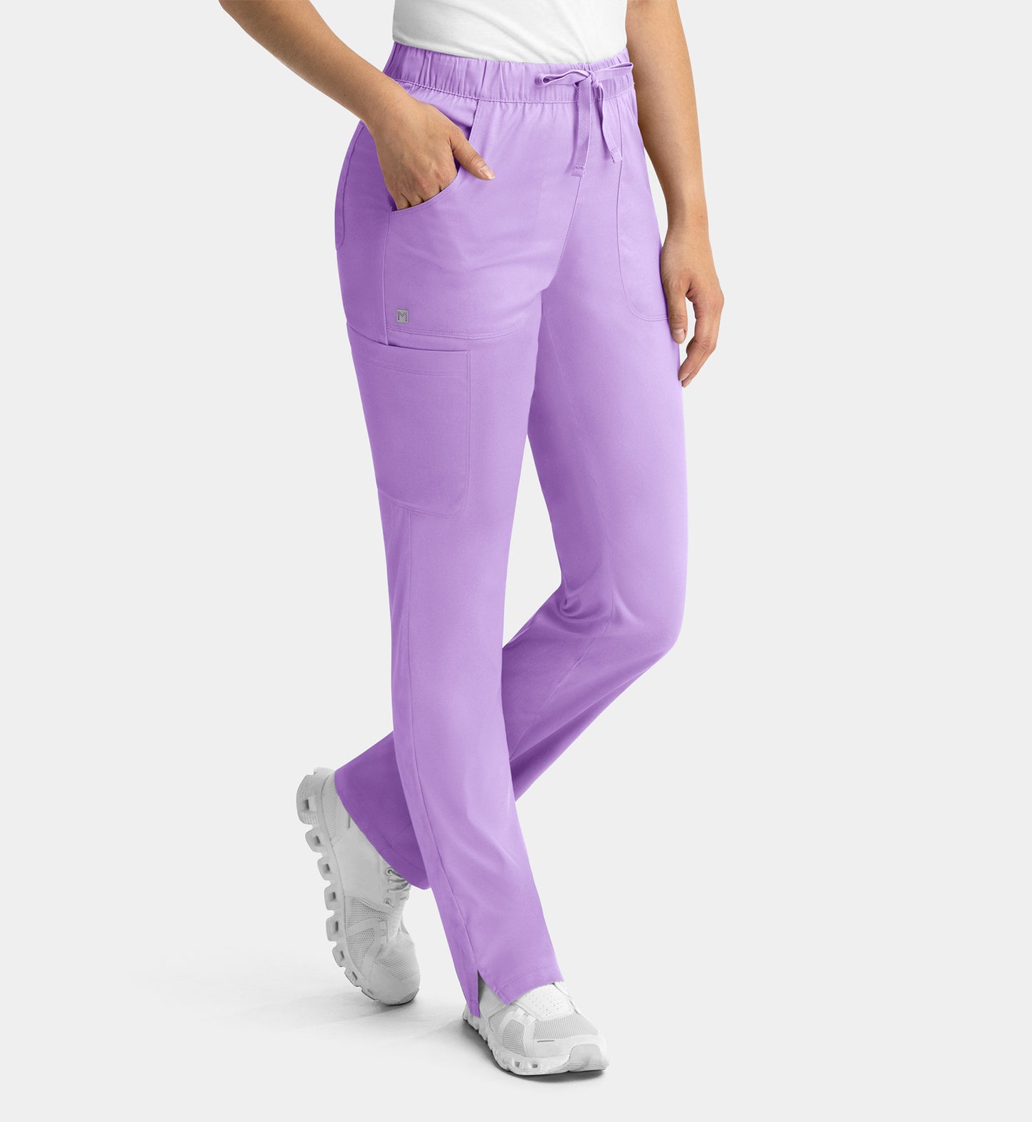 Women Maevn Matrix Full Elastic Waistband Cargo Pant 6501