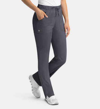 Women Maevn Matrix Full Elastic Waistband Cargo Pant 6501
