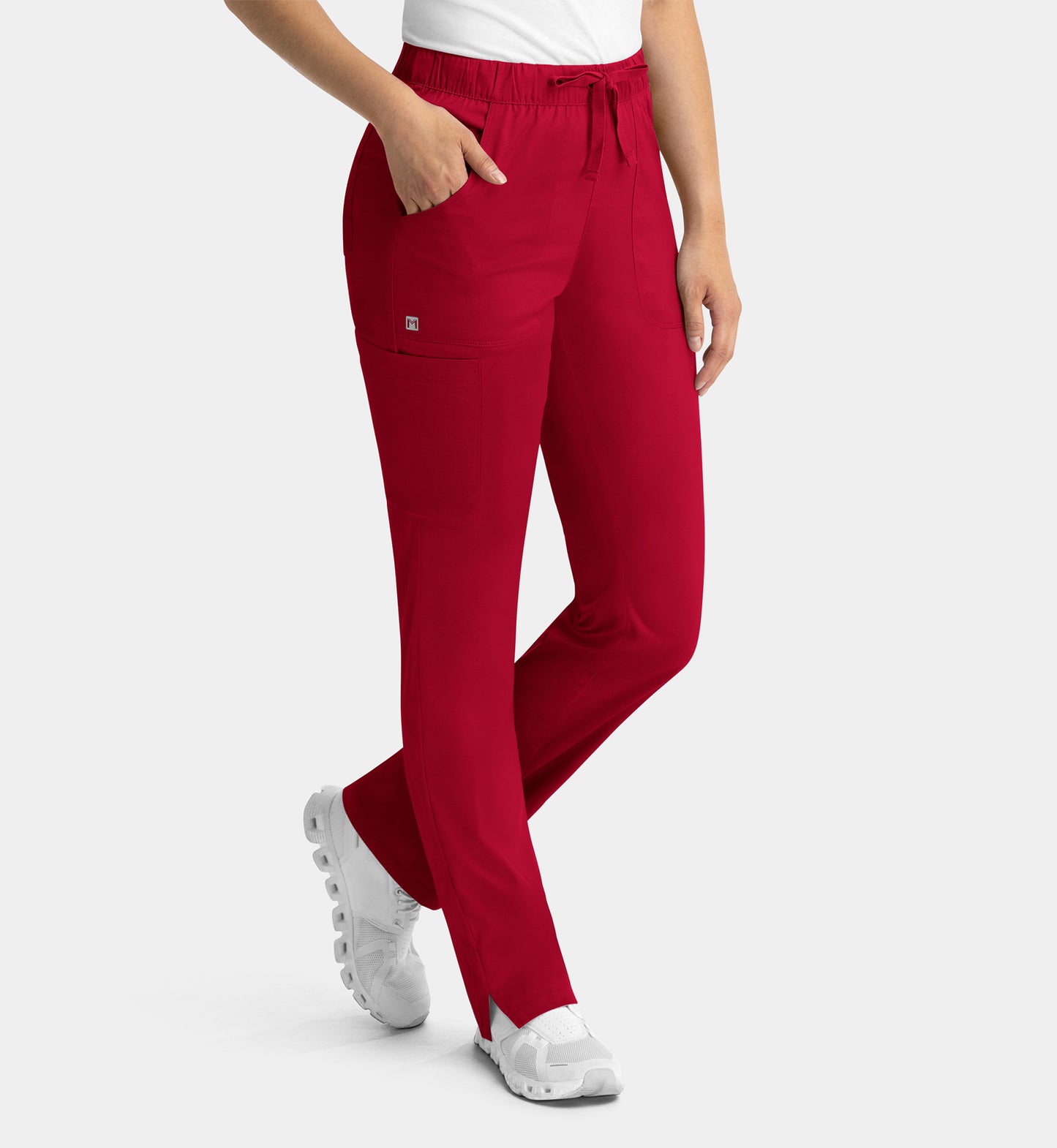 Women Maevn Matrix Full Elastic Waistband Cargo Pant 6501