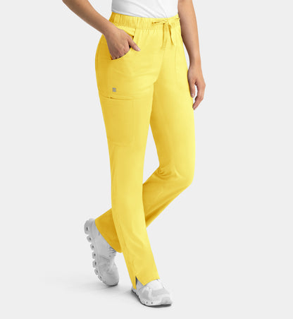 Women Maevn Matrix Full Elastic Waistband Cargo Pant 6501