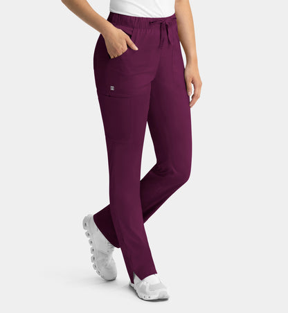 Women Maevn Matrix Full Elastic Waistband Cargo Pant 6501