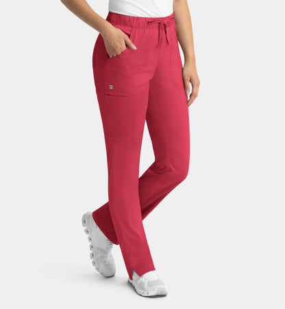 Women Maevn Matrix Full Elastic Waistband Cargo Pant 6501
