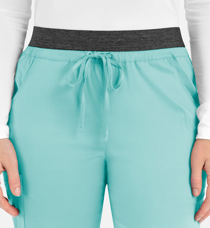 Women-Maevn Matric Contrast E-band Cargo Pant 6701