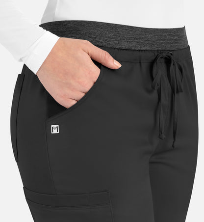 Women-Maevn Matric Contrast E-band Cargo Pant 6701