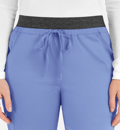 Women-Maevn Matric Contrast E-band Cargo Pant 6701