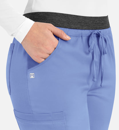 Women-Maevn Matric Contrast E-band Cargo Pant 6701