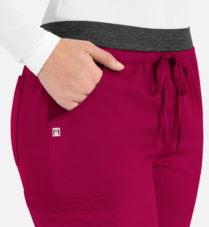 Women-Maevn Matric Contrast E-band Cargo Pant 6701