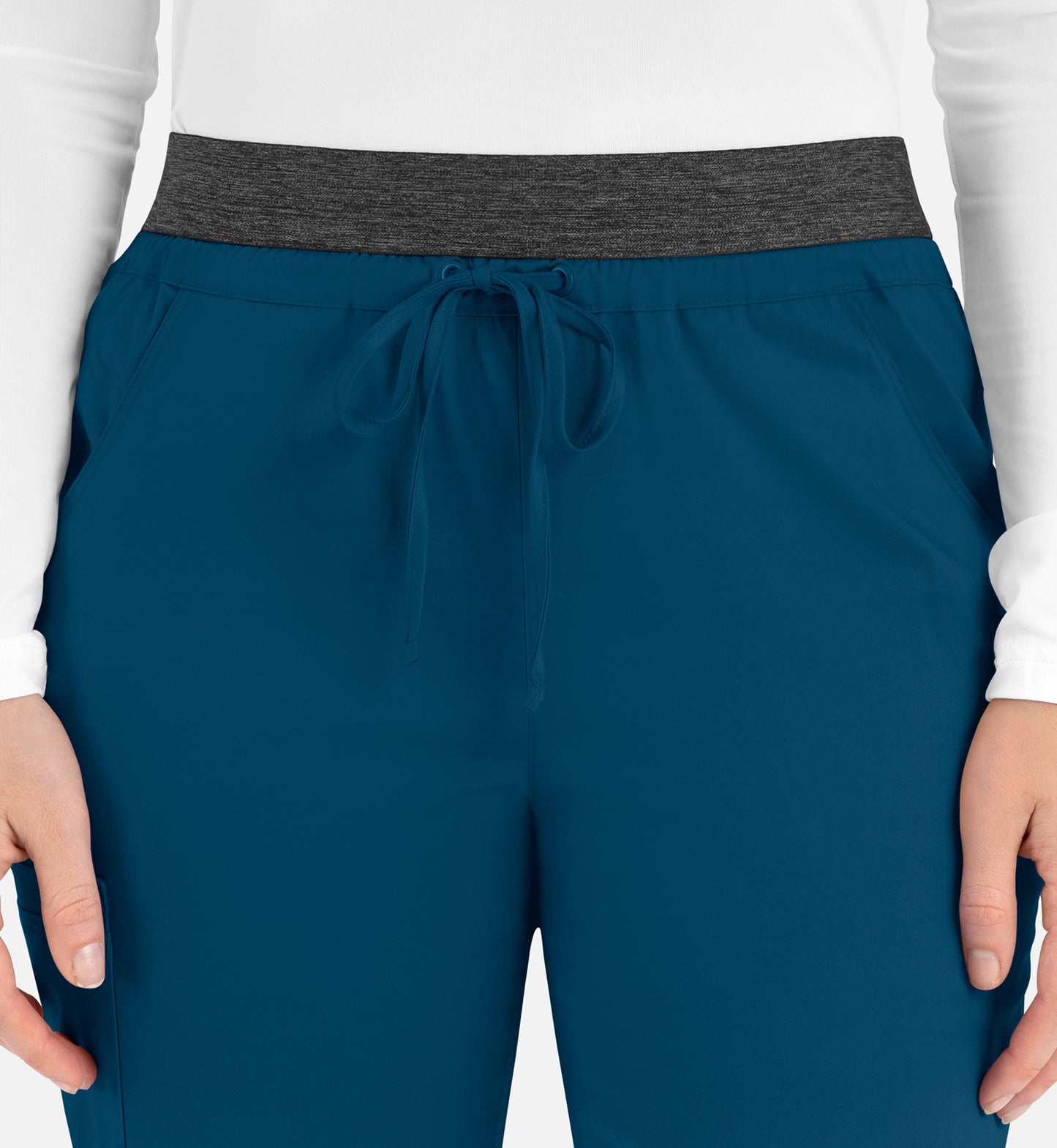 Women-Maevn Matric Contrast E-band Cargo Pant 6701