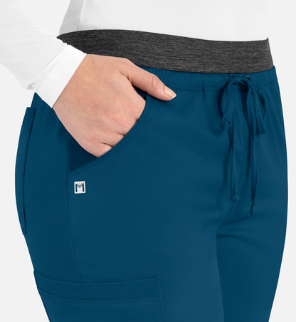 Women-Maevn Matric Contrast E-band Cargo Pant 6701