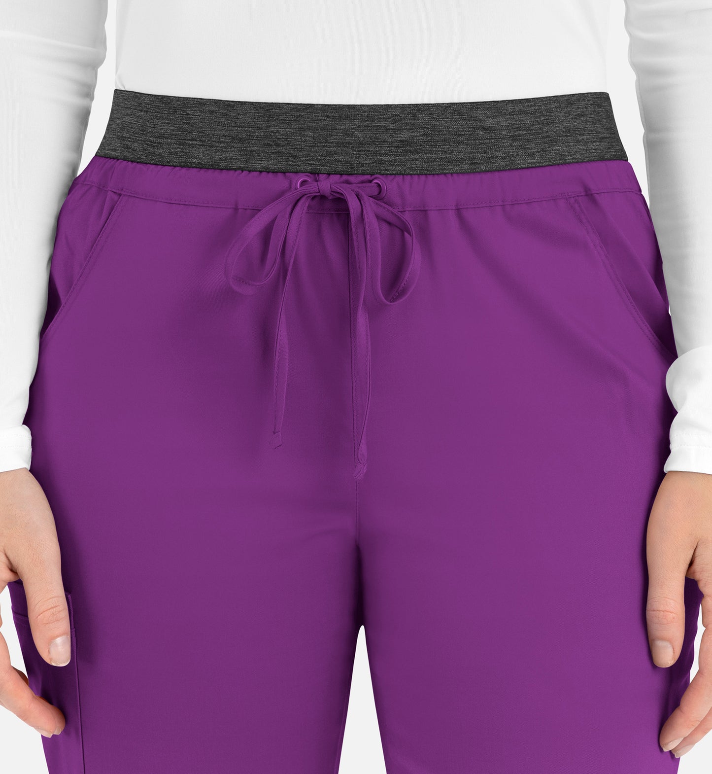 Women-Maevn Matric Contrast E-band Cargo Pant 6701