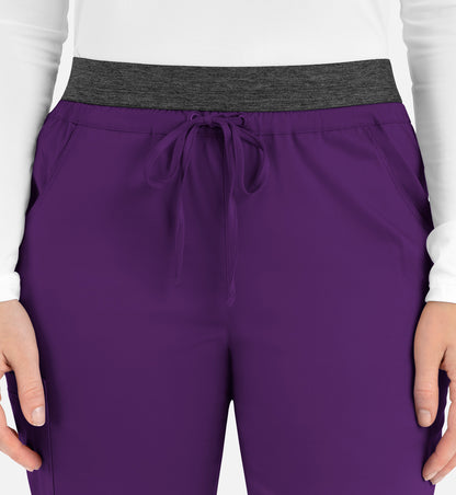 Women-Maevn Matric Contrast E-band Cargo Pant 6701