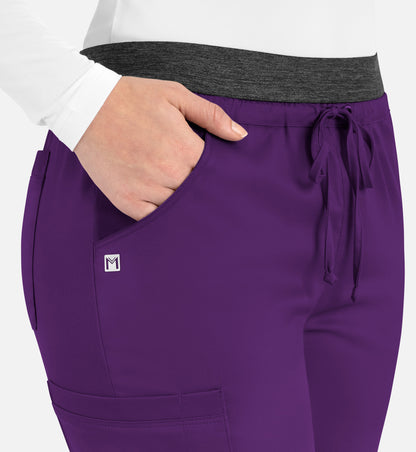 Women-Maevn Matric Contrast E-band Cargo Pant 6701