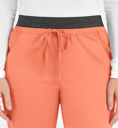 Women-Maevn Matric Contrast E-band Cargo Pant 6701