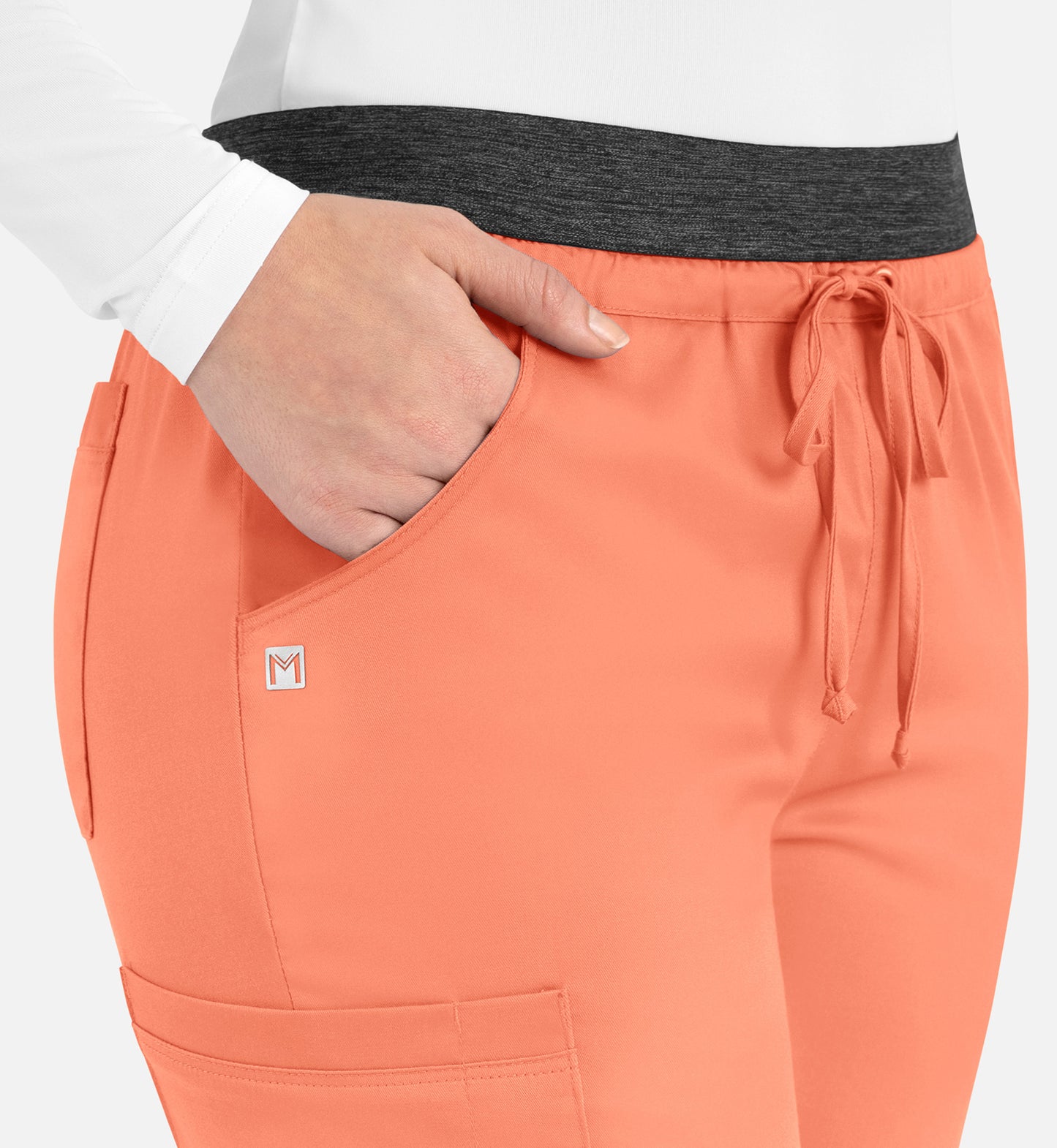 Women-Maevn Matric Contrast E-band Cargo Pant 6701