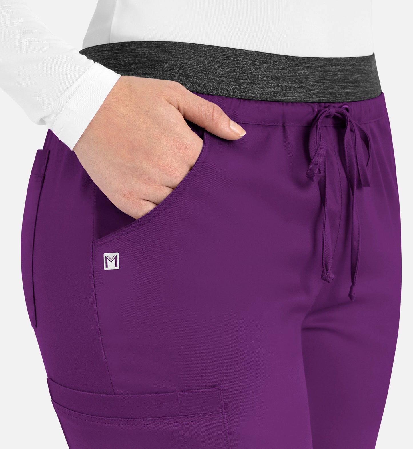 Women-Maevn Matric Contrast E-band Cargo Pant 6701