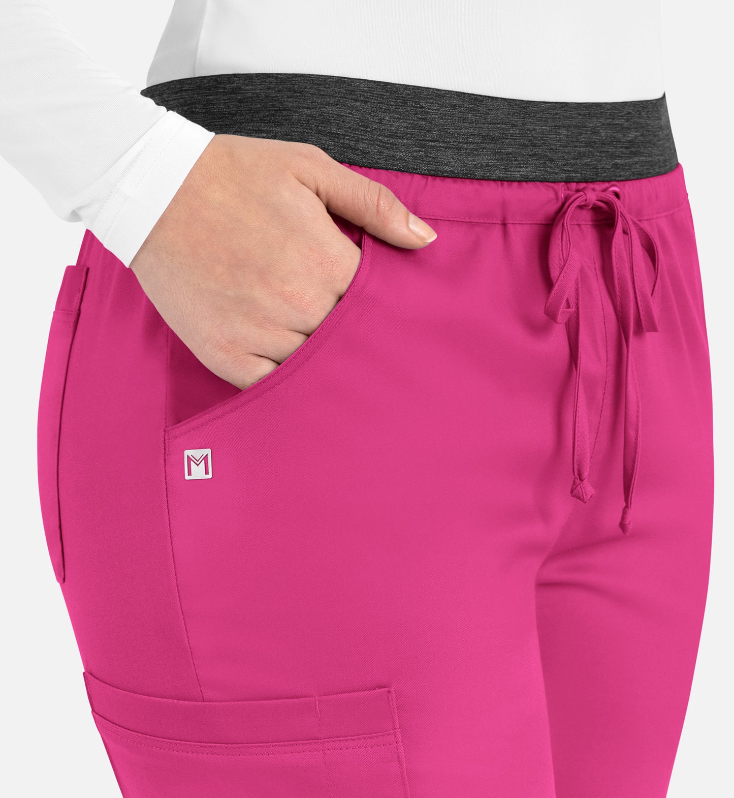 Women-Maevn Matric Contrast E-band Cargo Pant 6701