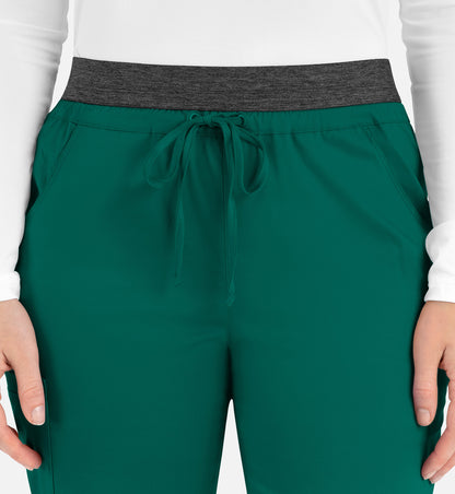 Women-Maevn Matric Contrast E-band Cargo Pant 6701