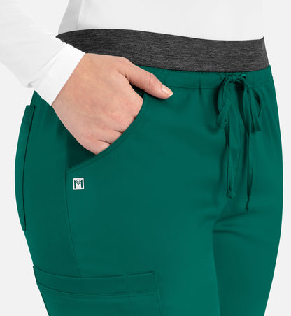 Women-Maevn Matric Contrast E-band Cargo Pant 6701