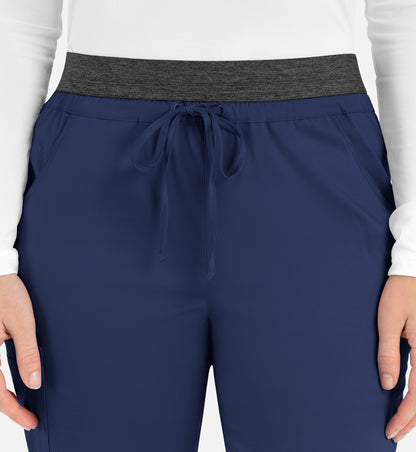 Women-Maevn Matric Contrast E-band Cargo Pant 6701