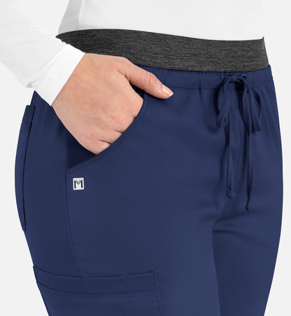 Women-Maevn Matric Contrast E-band Cargo Pant 6701