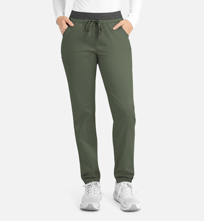 Women-Maevn Matric Contrast E-band Cargo Pant 6701