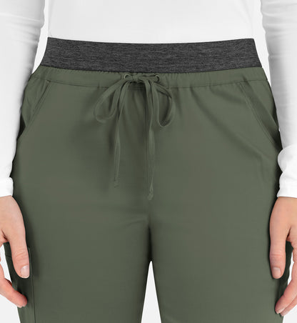 Women-Maevn Matric Contrast E-band Cargo Pant 6701
