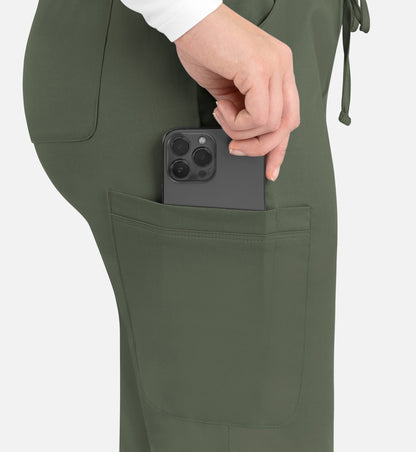 Women-Maevn Matric Contrast E-band Cargo Pant 6701