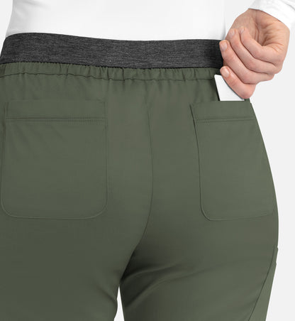 Women-Maevn Matric Contrast E-band Cargo Pant 6701