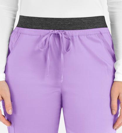 Women-Maevn Matric Contrast E-band Cargo Pant 6701
