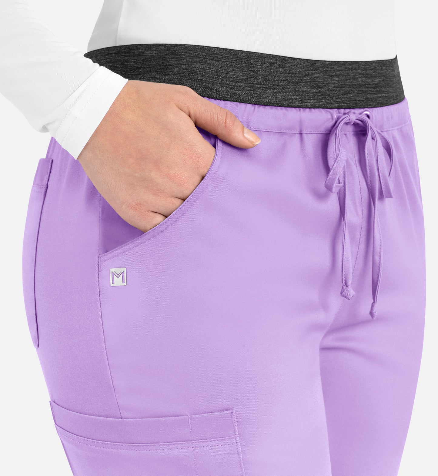 Women-Maevn Matric Contrast E-band Cargo Pant 6701