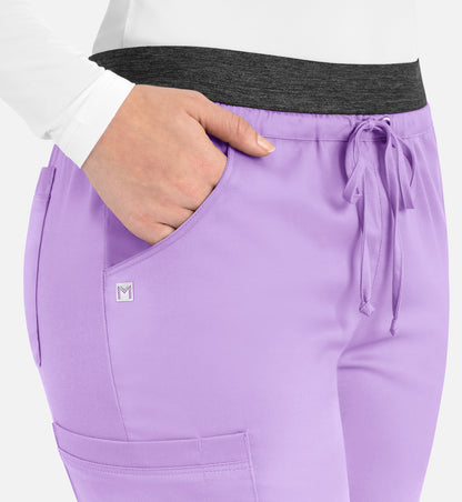 Women-Maevn Matric Contrast E-band Cargo Pant 6701