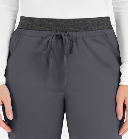 Women-Maevn Matric Contrast E-band Cargo Pant 6701
