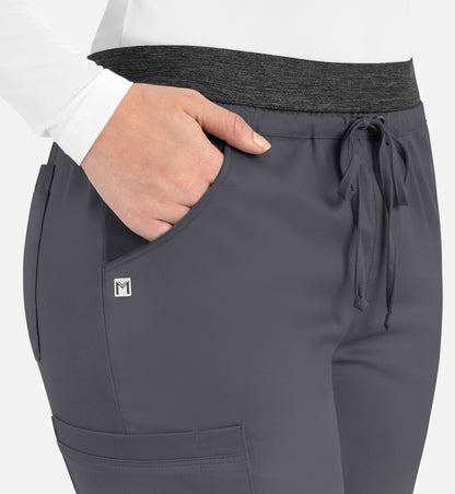 Women-Maevn Matric Contrast E-band Cargo Pant 6701