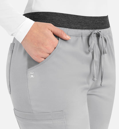 Women-Maevn Matric Contrast E-band Cargo Pant 6701