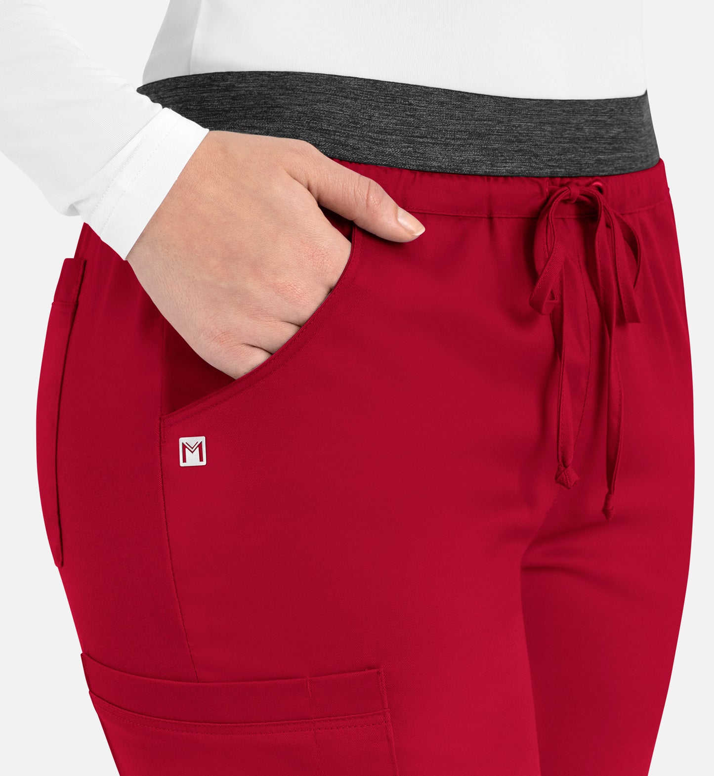 Women-Maevn Matric Contrast E-band Cargo Pant 6701