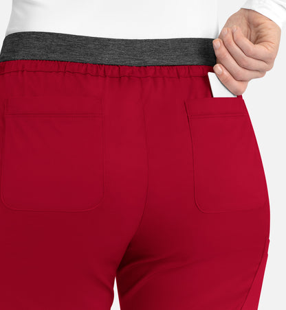 Women-Maevn Matric Contrast E-band Cargo Pant 6701