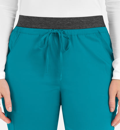 Women-Maevn Matric Contrast E-band Cargo Pant 6701