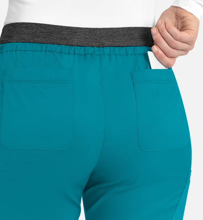 Women-Maevn Matric Contrast E-band Cargo Pant 6701