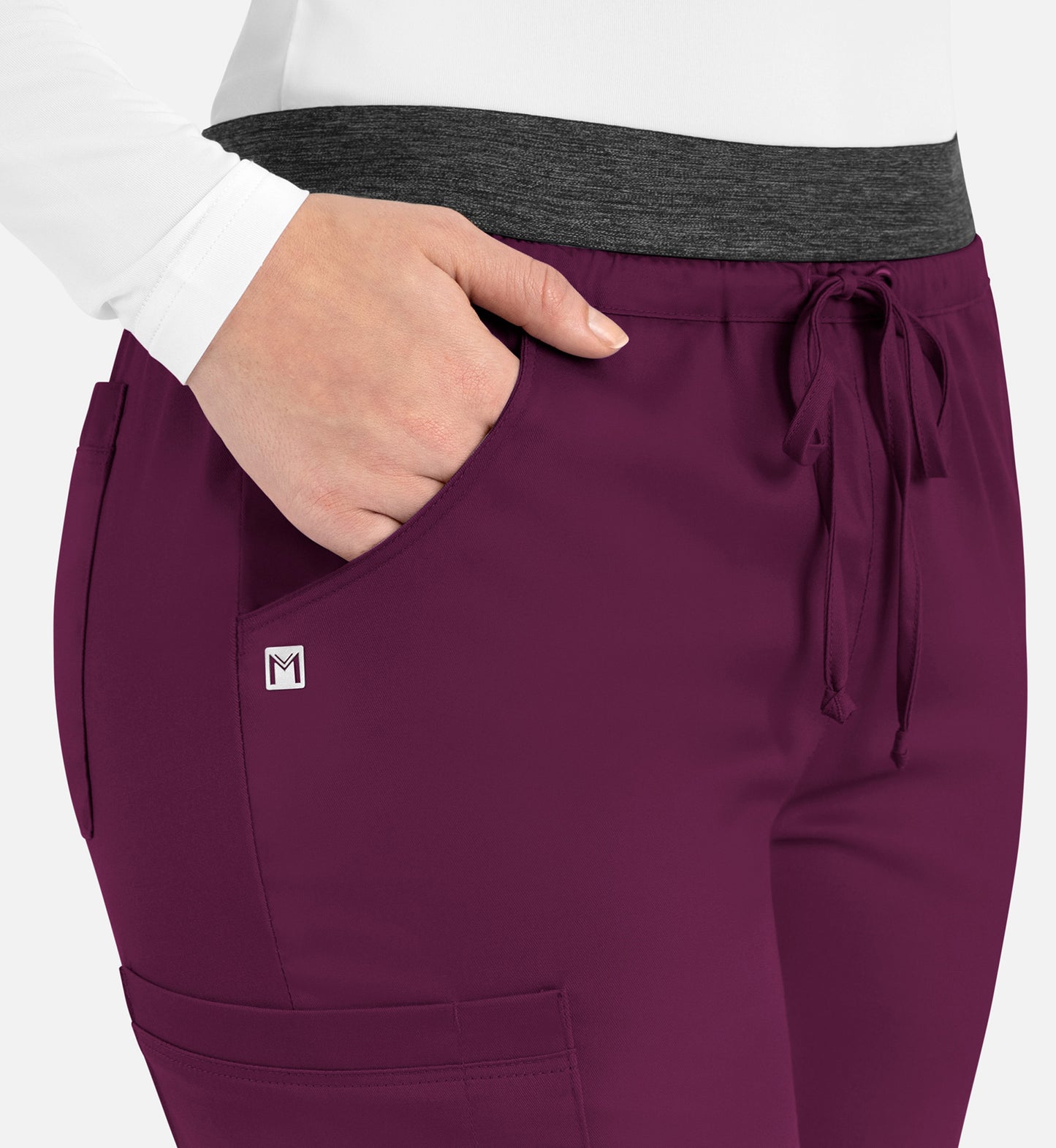 Women-Maevn Matric Contrast E-band Cargo Pant 6701
