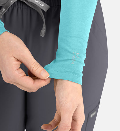 Maevn Bestee Women’s Basic Long Sleeve Underscrub Tee 6909