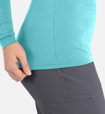 Maevn Bestee Women’s Basic Long Sleeve Underscrub Tee 6909