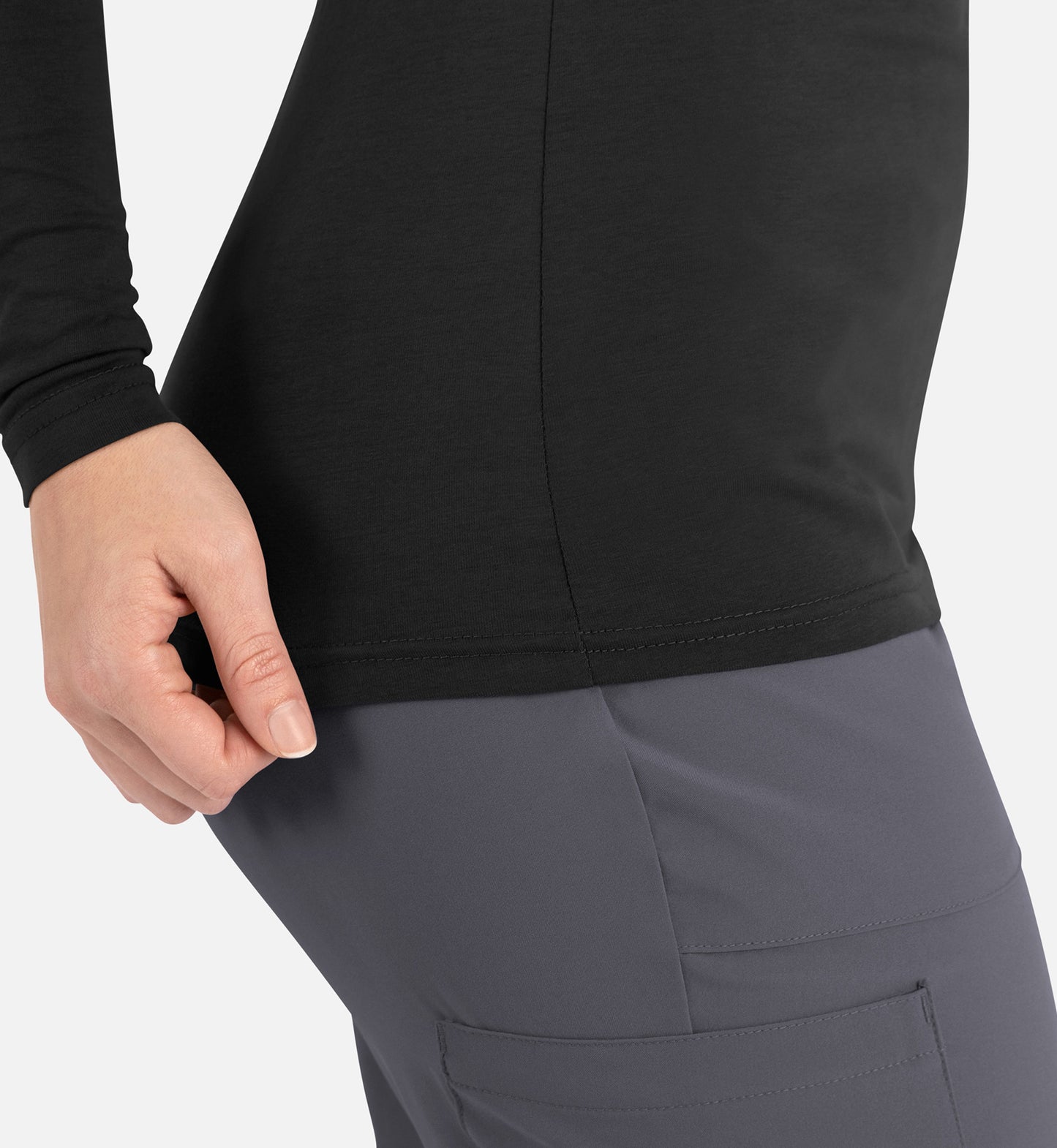 Maevn Bestee Women’s Basic Long Sleeve Underscrub Tee 6909