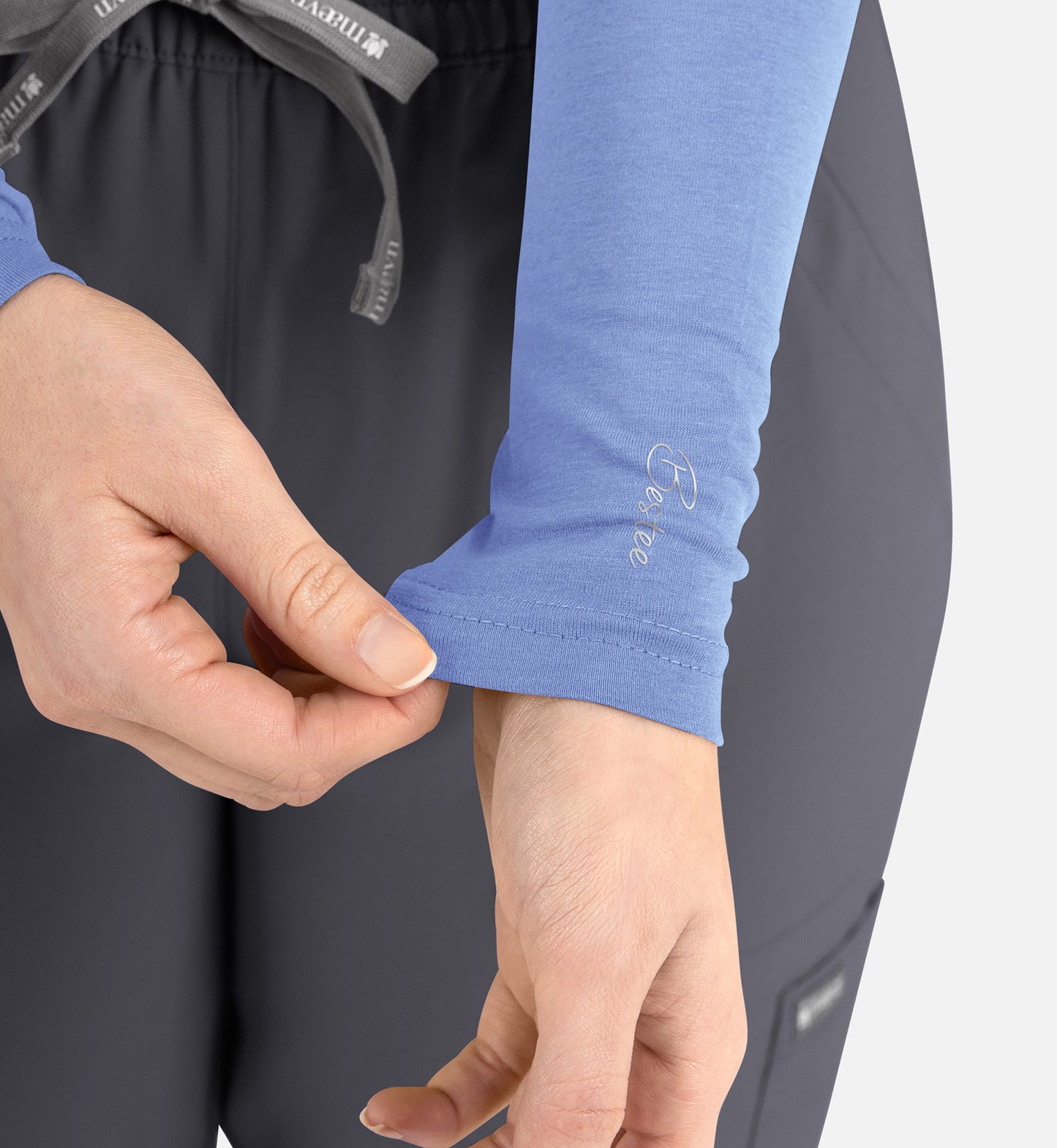 Maevn Bestee Women’s Basic Long Sleeve Underscrub Tee 6909