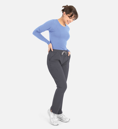 Maevn Bestee Women’s Basic Long Sleeve Underscrub Tee 6909