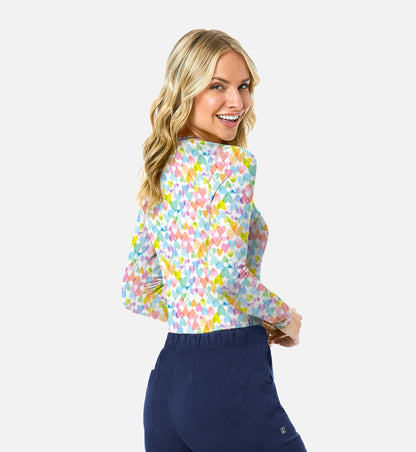 Maevn Bestee Women’s Basic Long Sleeve Underscrub Tee 6909