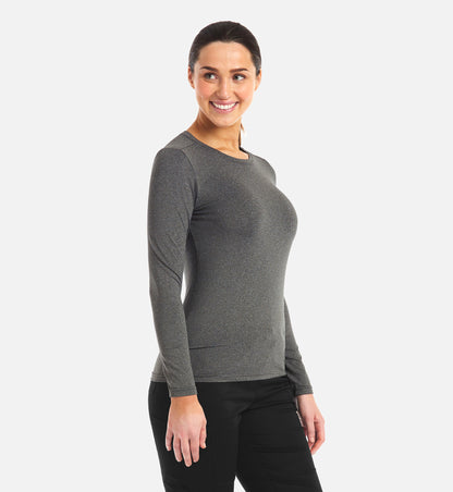 Maevn Bestee Women’s Basic Long Sleeve Underscrub Tee 6909