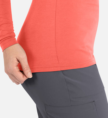Maevn Bestee Women’s Basic Long Sleeve Underscrub Tee 6909