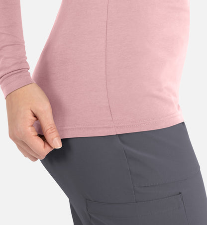 Maevn Bestee Women’s Basic Long Sleeve Underscrub Tee 6909
