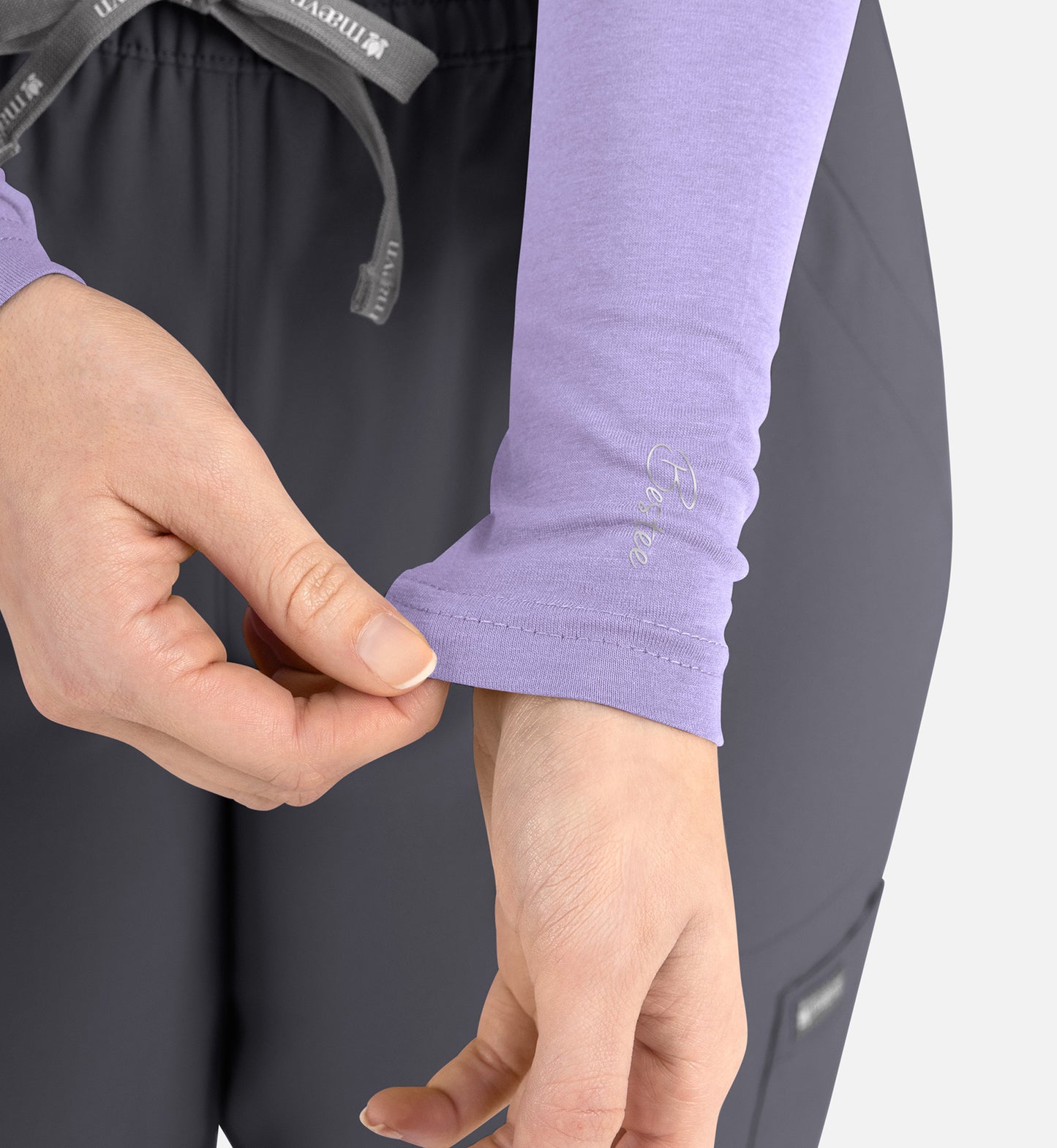 Maevn Bestee Women’s Basic Long Sleeve Underscrub Tee 6909