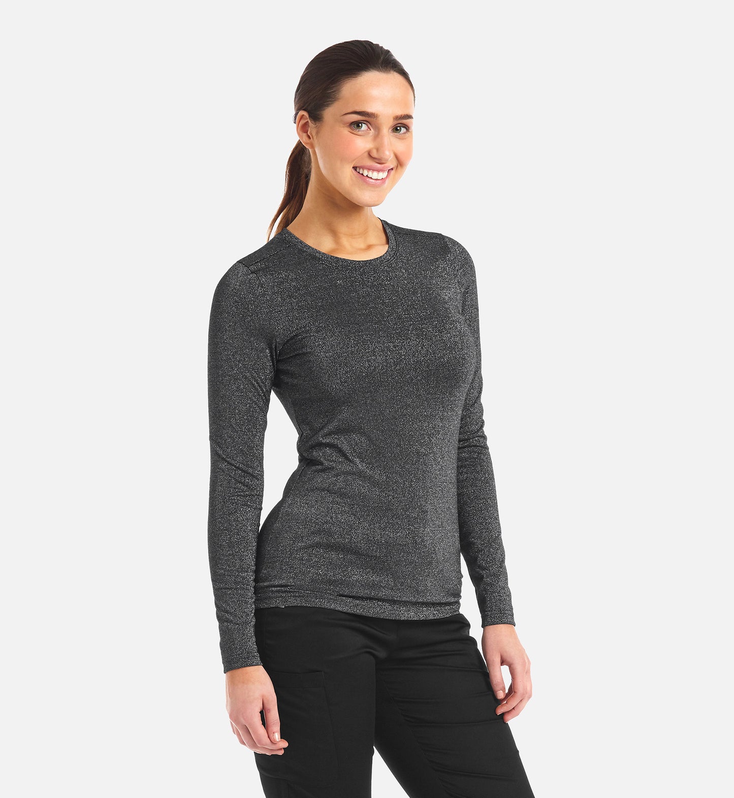 Maevn Bestee Women’s Basic Long Sleeve Underscrub Tee 6909